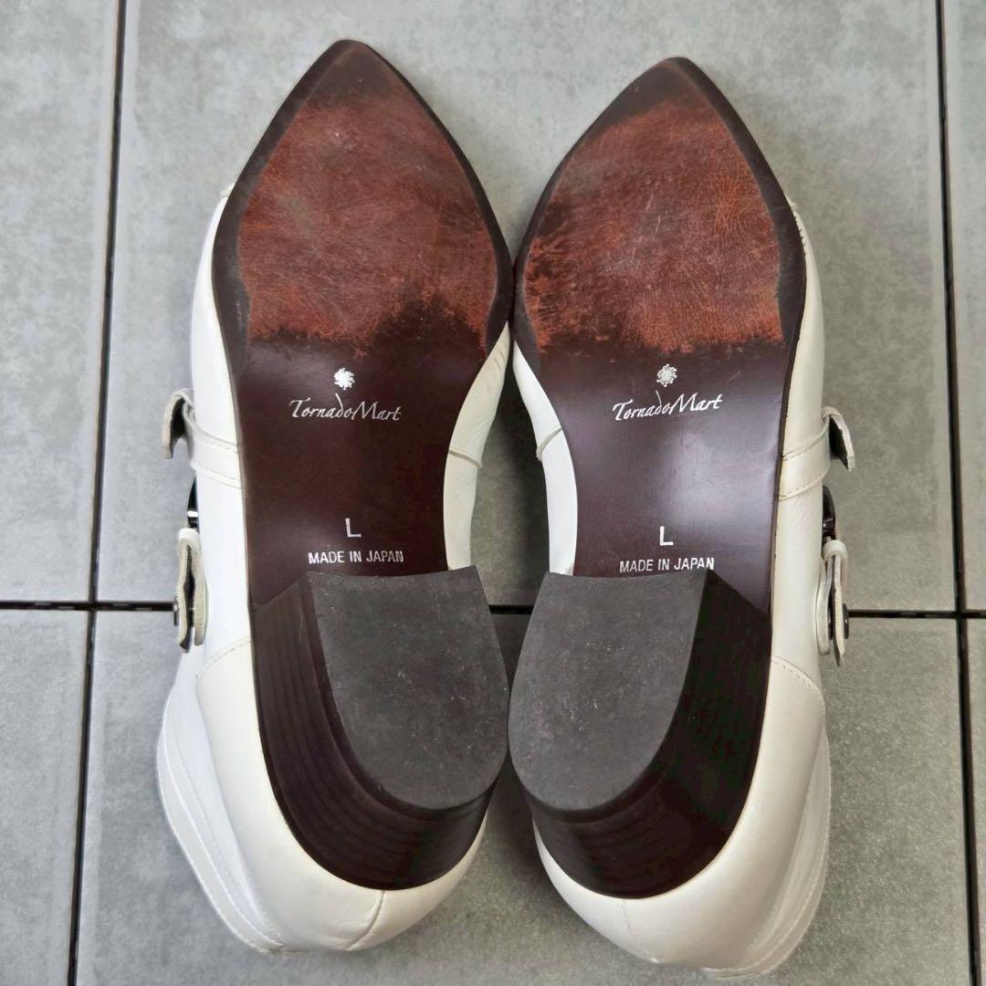 希少 TORNADO MART ダブルベルテッド ハーフブーツ サイドジップ