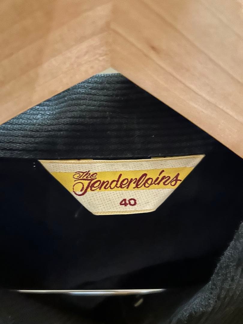 TENDERLOIN ピケ　ブラックジャケット 40 M テンダーロイン