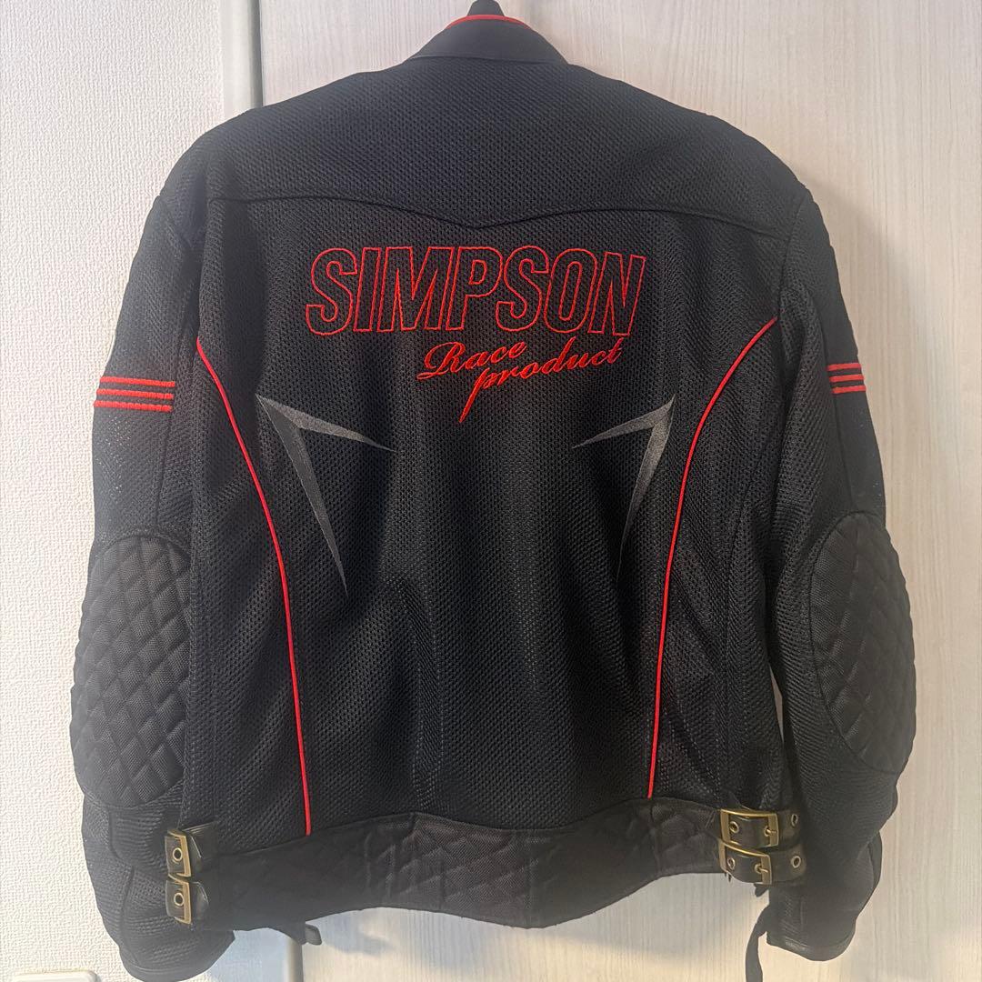 SIMPSONシンプソン ライダースジャケット　インナー、プロテクター　L