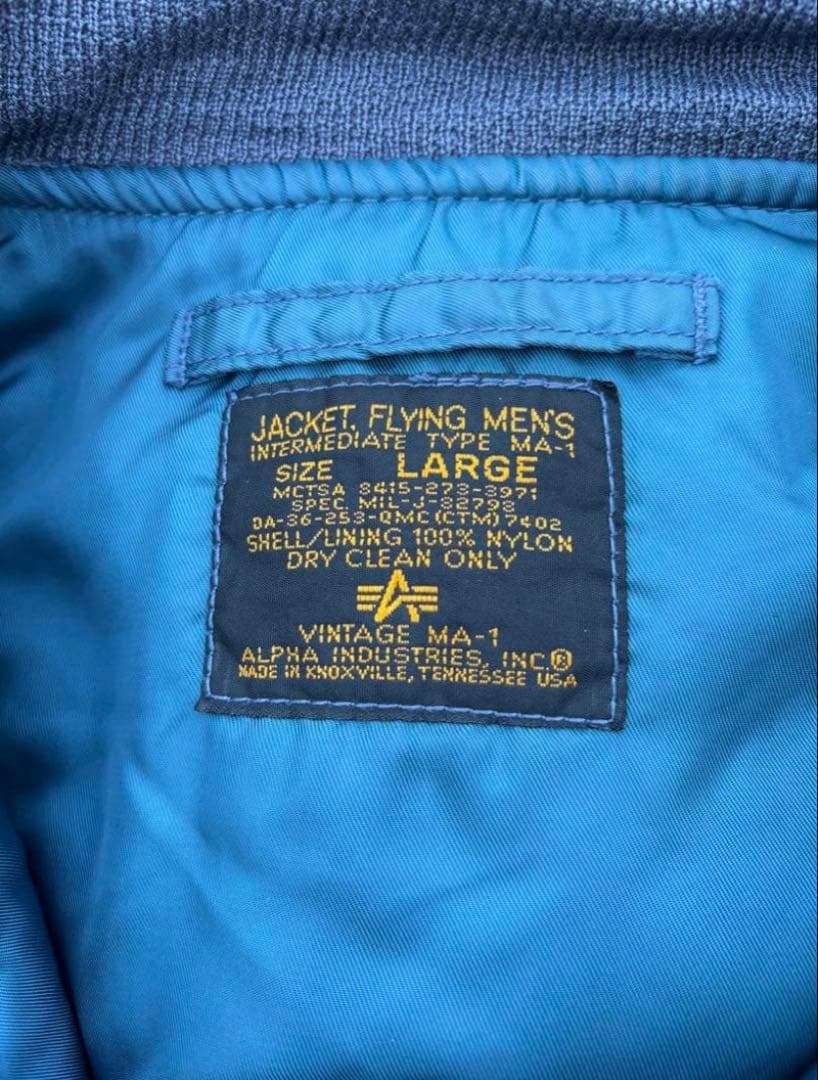 ALPHA USA製 50s復刻盤 MA-1 フライトジャケット