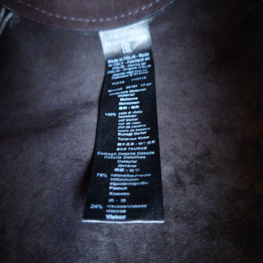 GIORGIO ARMANI　ブラックレザー　トートバッグ　ショルダーバッグ