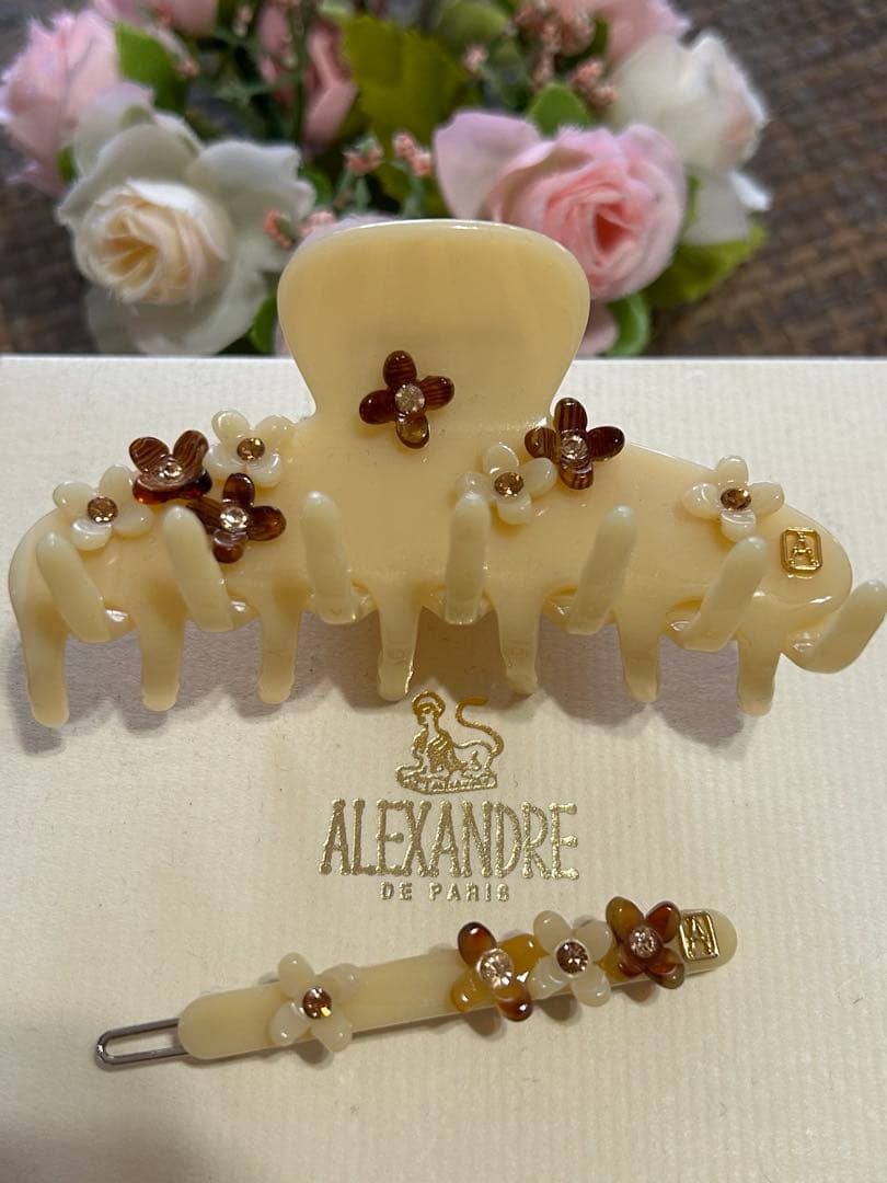 ☆アレクサンドル ドゥ パリ☆お花クリップ&お花ヘアピン☆☆