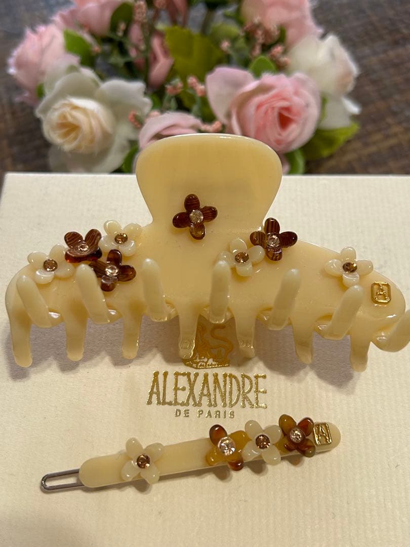 ☆アレクサンドル ドゥ パリ☆お花クリップ&お花ヘアピン☆☆
