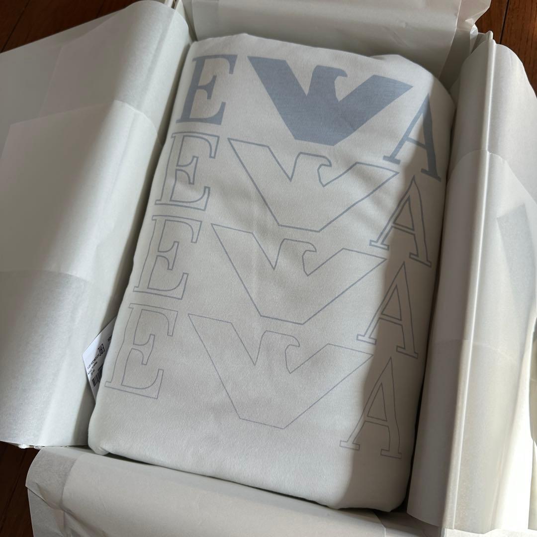 y*様 【新品未使用】エンポリオ アルマーニ ロゴプリント 両面コットンブランケ