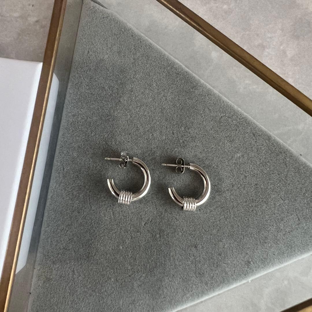 ラスト1点【新品】Justine Clenquet Carrieピアス シルバー