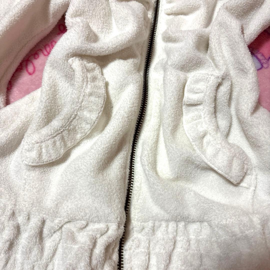 トゥララ　フリルレースパーカー　ハートチャーム　姫ギャルy2k リズリサ