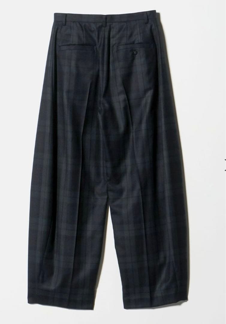 新品未使用　6(ROKU) チェック カーブ パンツ　34