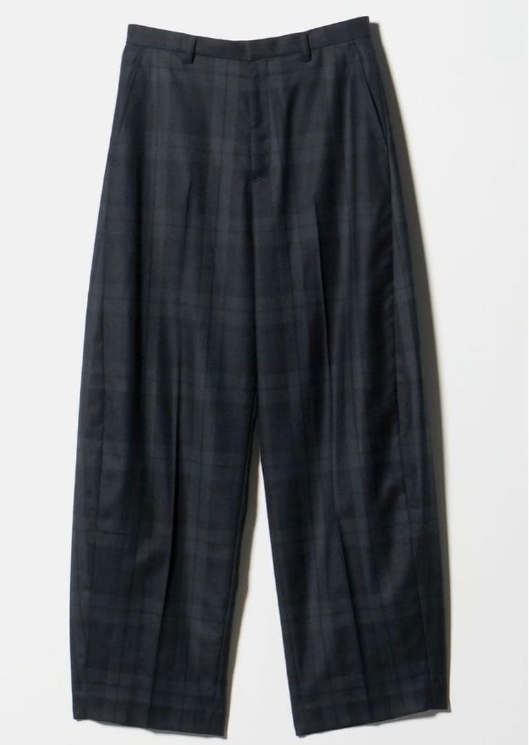 新品未使用　6(ROKU) チェック カーブ パンツ　34