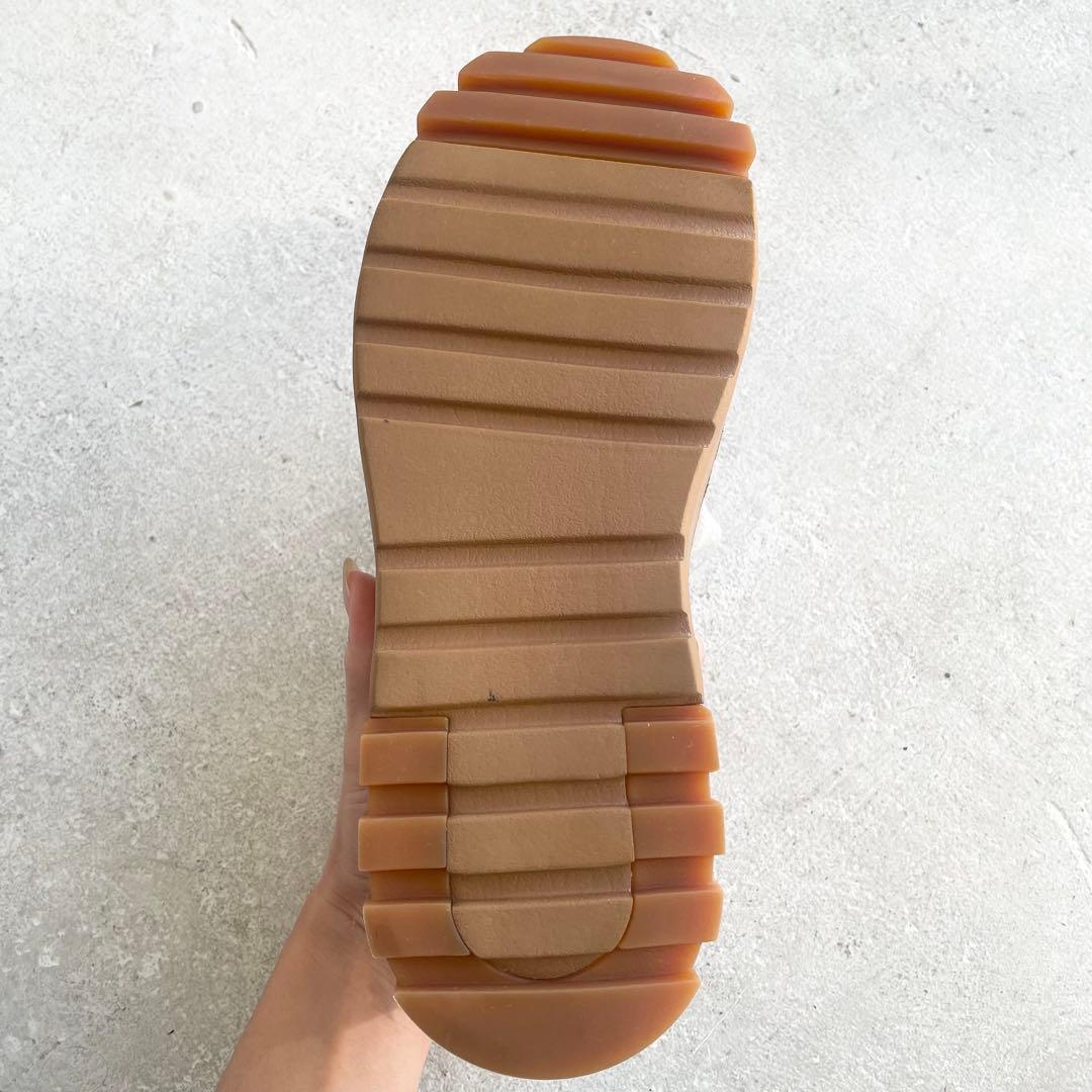 オニツカタイガー デレゲーションチャンク 厚底スニーカー 白 24.5