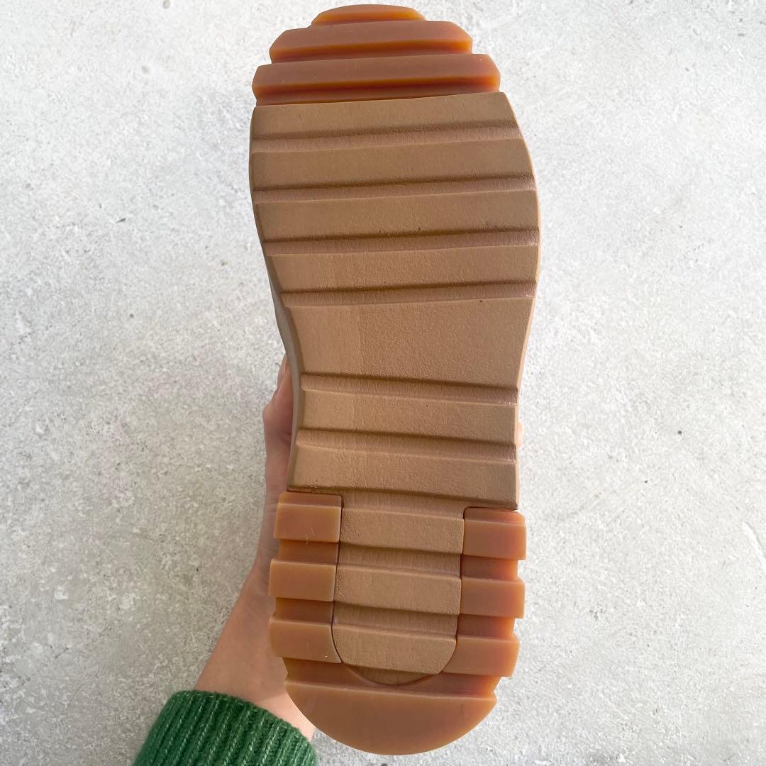 オニツカタイガー デレゲーションチャンク 厚底スニーカー 白 24.5