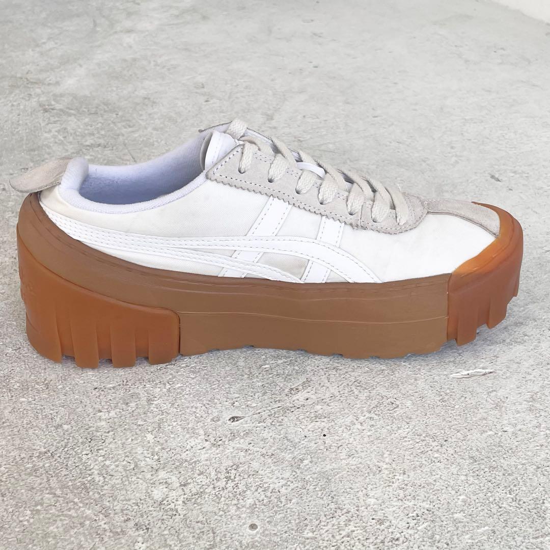 オニツカタイガー デレゲーションチャンク 厚底スニーカー 白 24.5