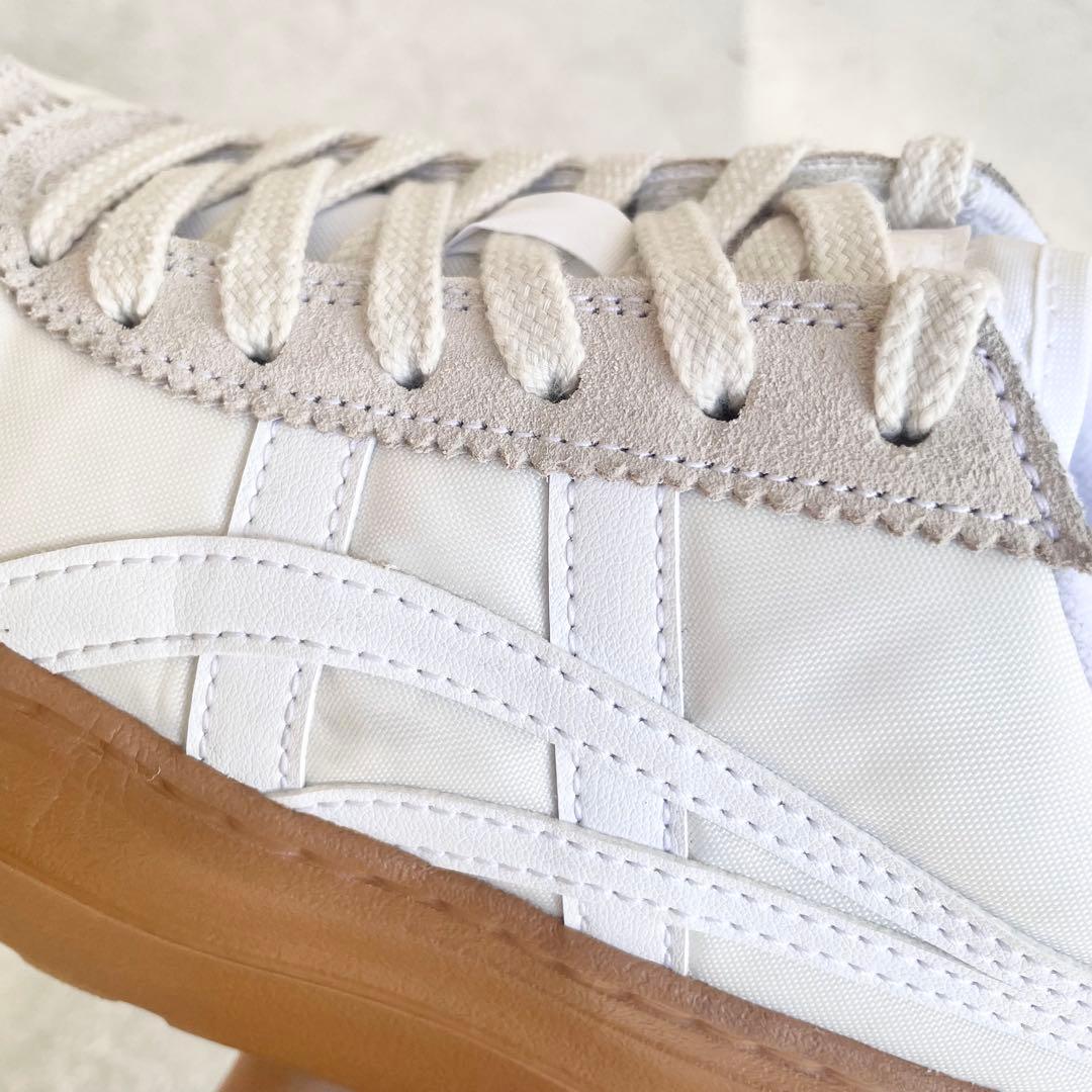 オニツカタイガー デレゲーションチャンク 厚底スニーカー 白 24.5