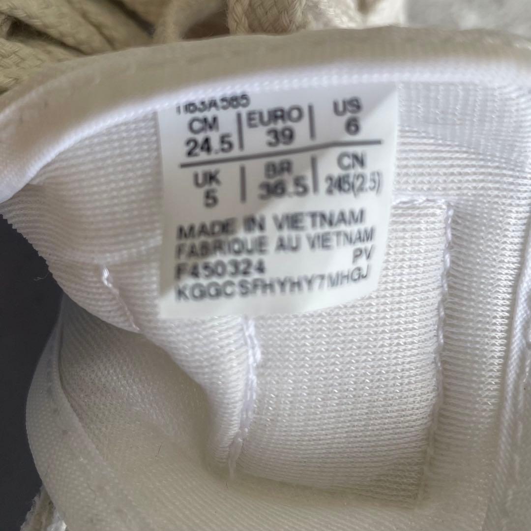 オニツカタイガー デレゲーションチャンク 厚底スニーカー 白 24.5