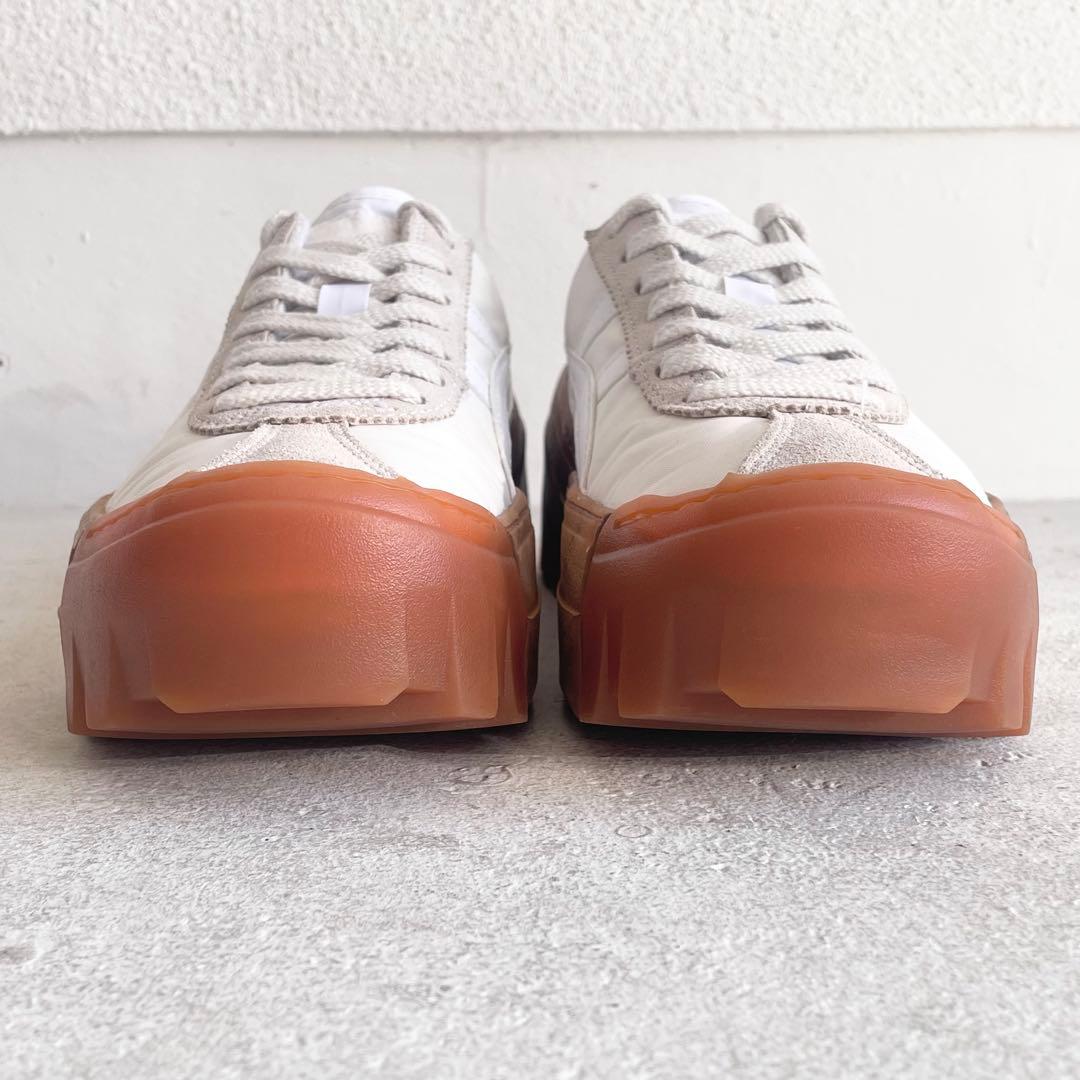 オニツカタイガー デレゲーションチャンク 厚底スニーカー 白 24.5