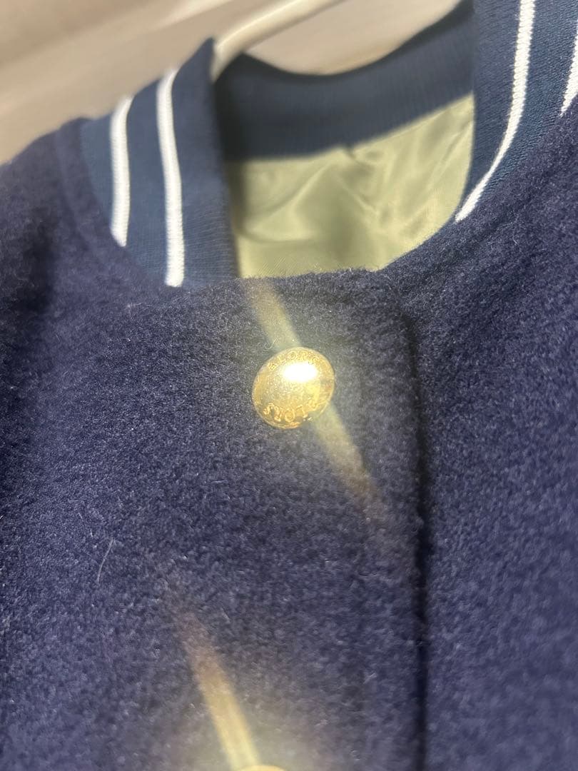 【美品】aLORS アロー　ブルゾン　ガビ　ダークネイビー