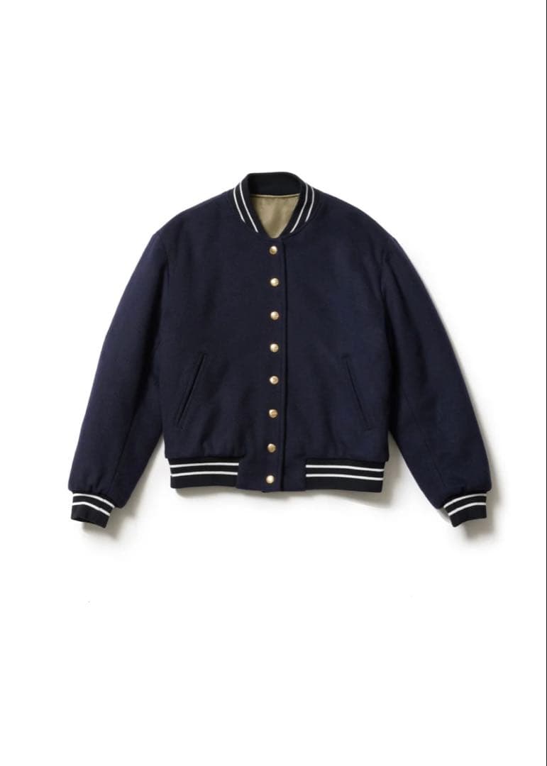 【美品】aLORS アロー　ブルゾン　ガビ　ダークネイビー