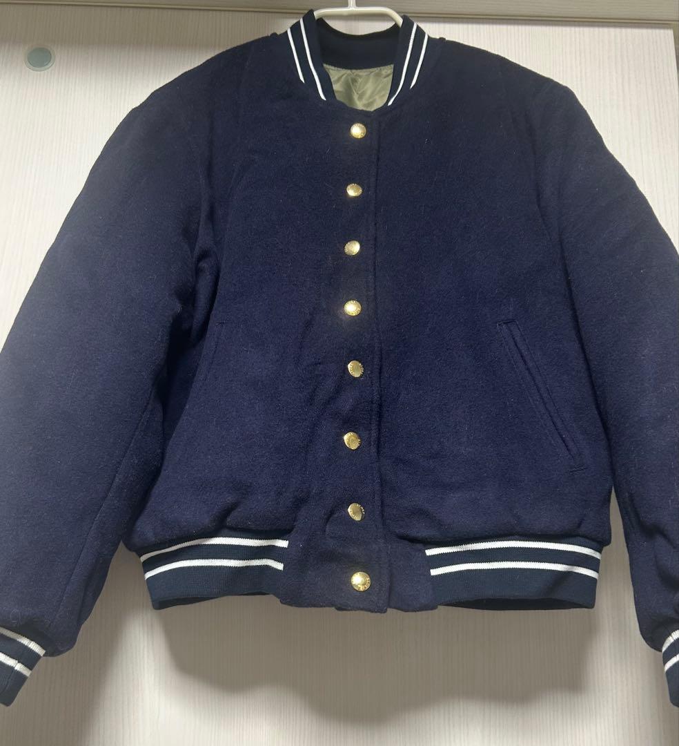 【美品】aLORS アロー　ブルゾン　ガビ　ダークネイビー
