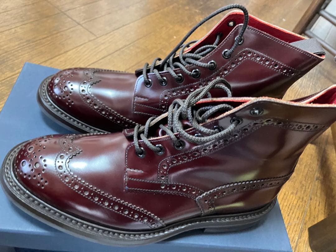 激*ん様 新品トリッカーズカントリーブーツサイズ８カントリーブローグ