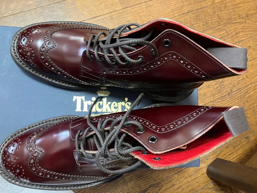 激*ん様 新品トリッカーズカントリーブーツサイズ８カントリーブローグ