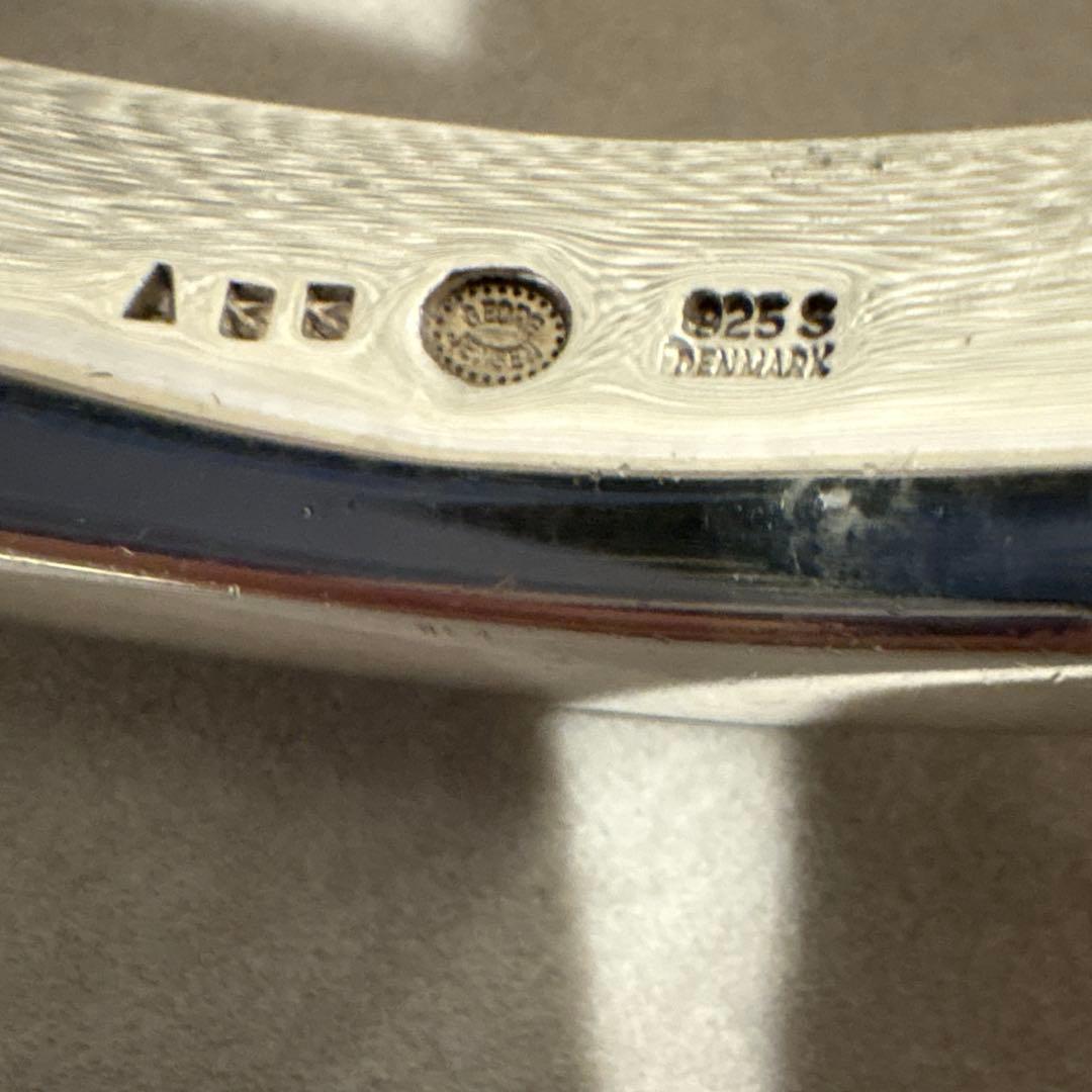 ［ ］バングル　シルバー&黒檀