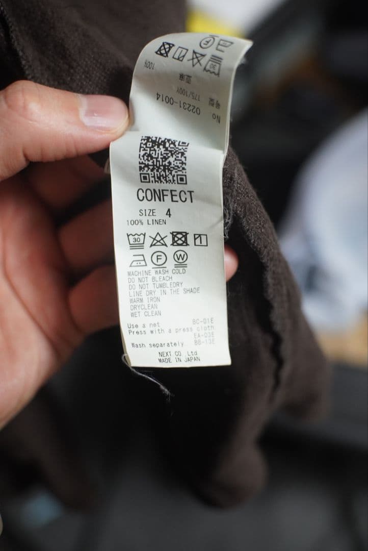 CONFECT 23SS リネンパナマライトカバーオール