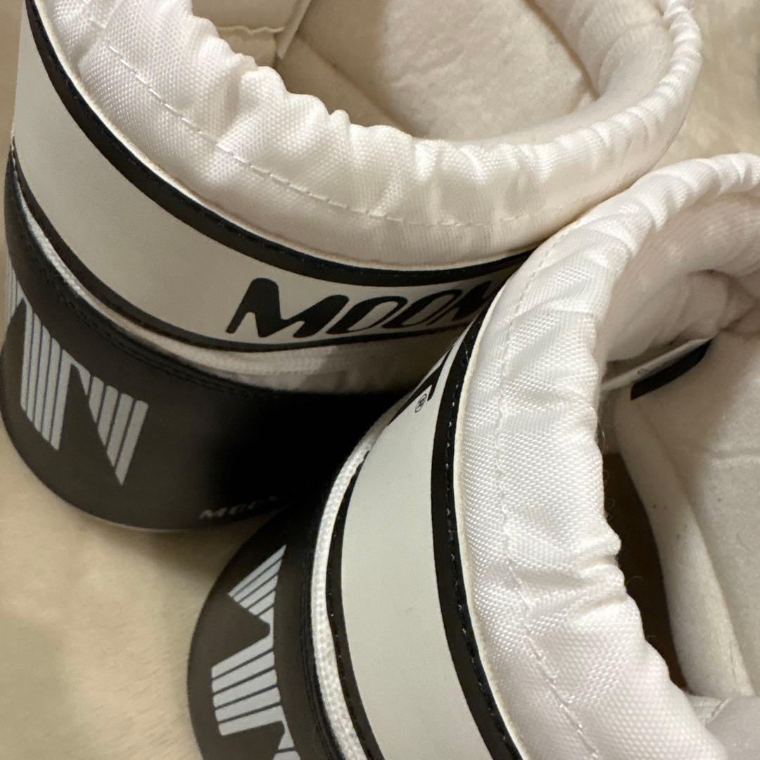 MOON BOOT スノーブーツ ホワイト/ブラック　ムーンブーツ