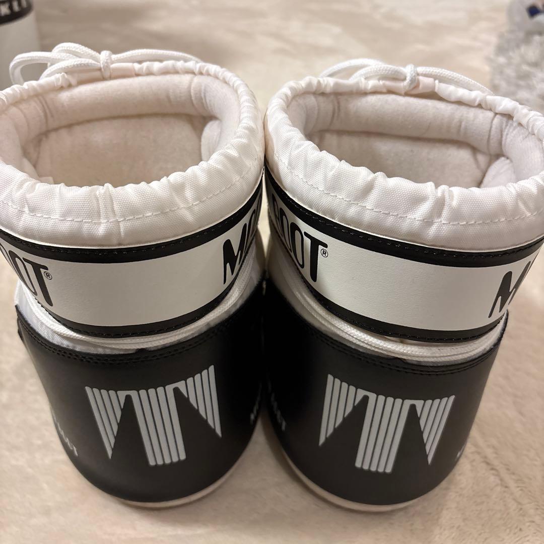MOON BOOT スノーブーツ ホワイト/ブラック　ムーンブーツ