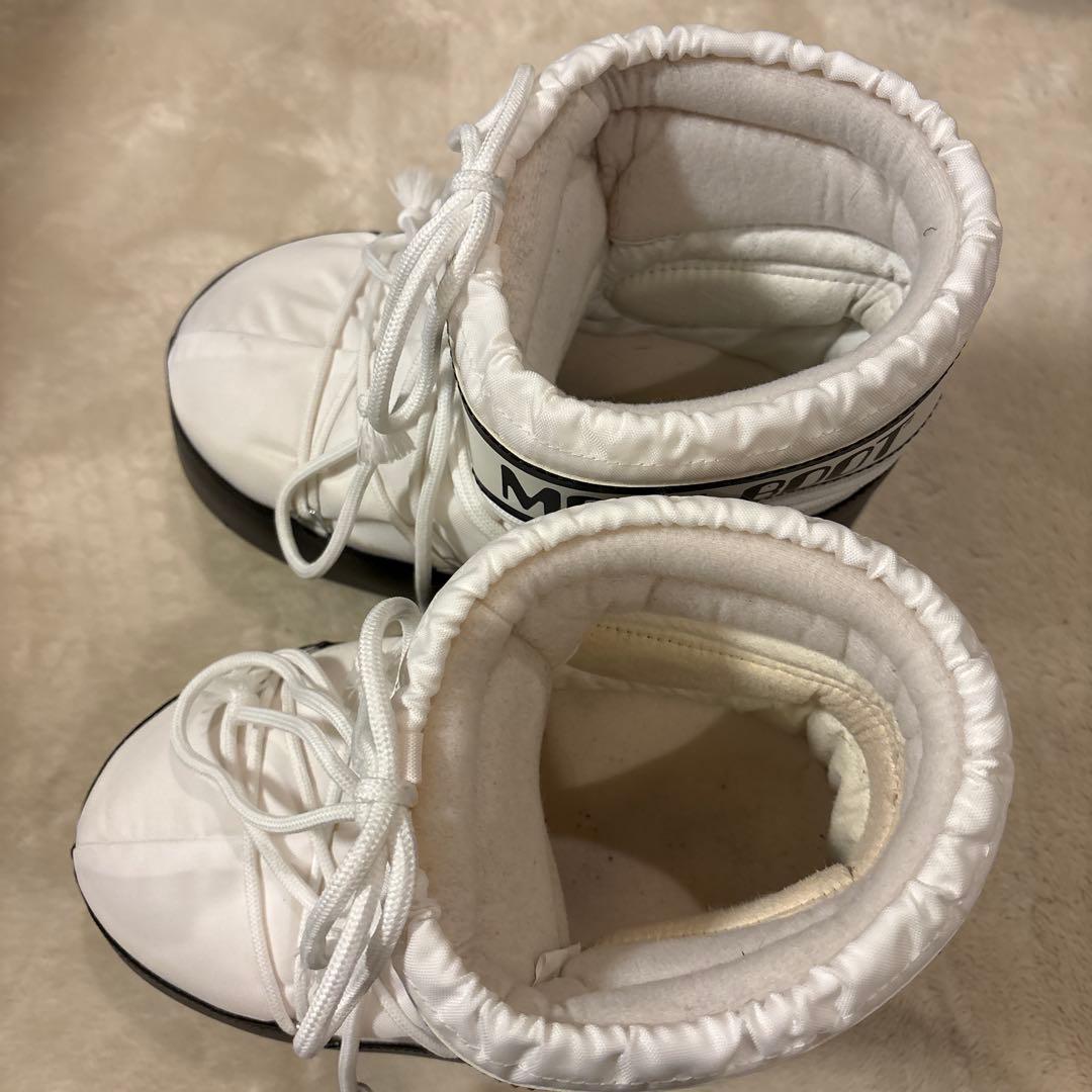 MOON BOOT スノーブーツ ホワイト/ブラック　ムーンブーツ