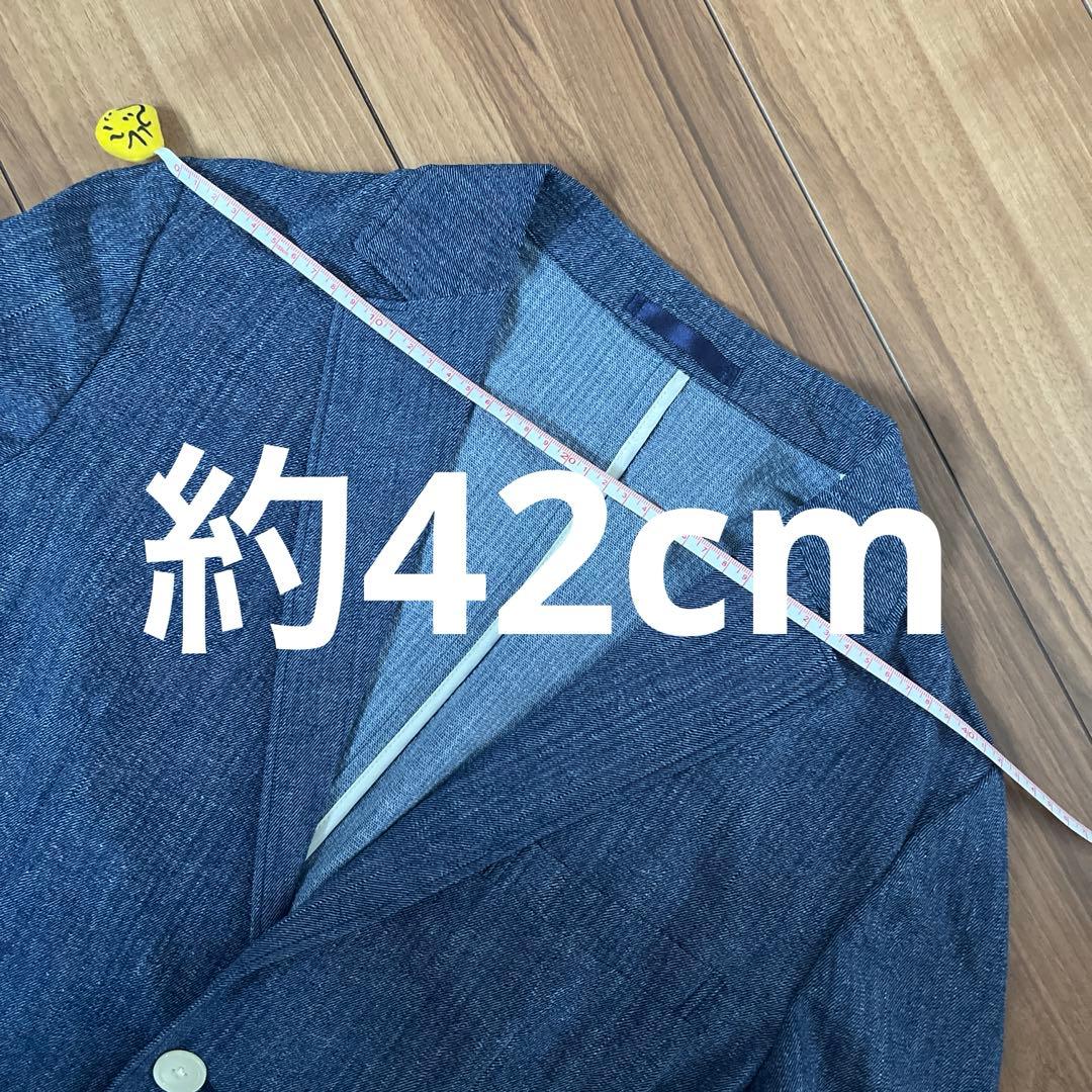 BEAMS デニムプリント シアサッカー 2ボタン ジャケット パンツ　セット