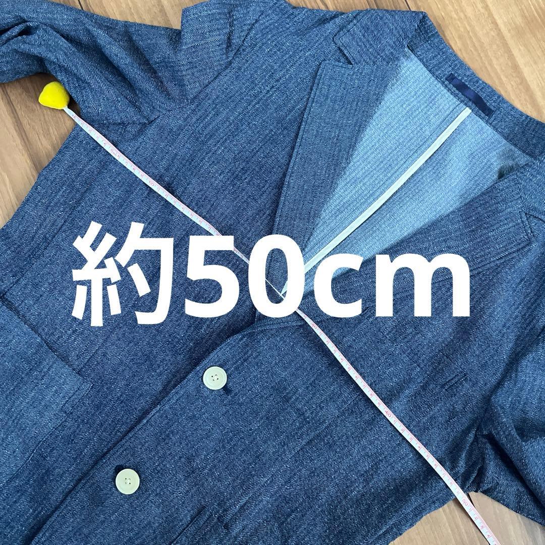 BEAMS デニムプリント シアサッカー 2ボタン ジャケット パンツ　セット