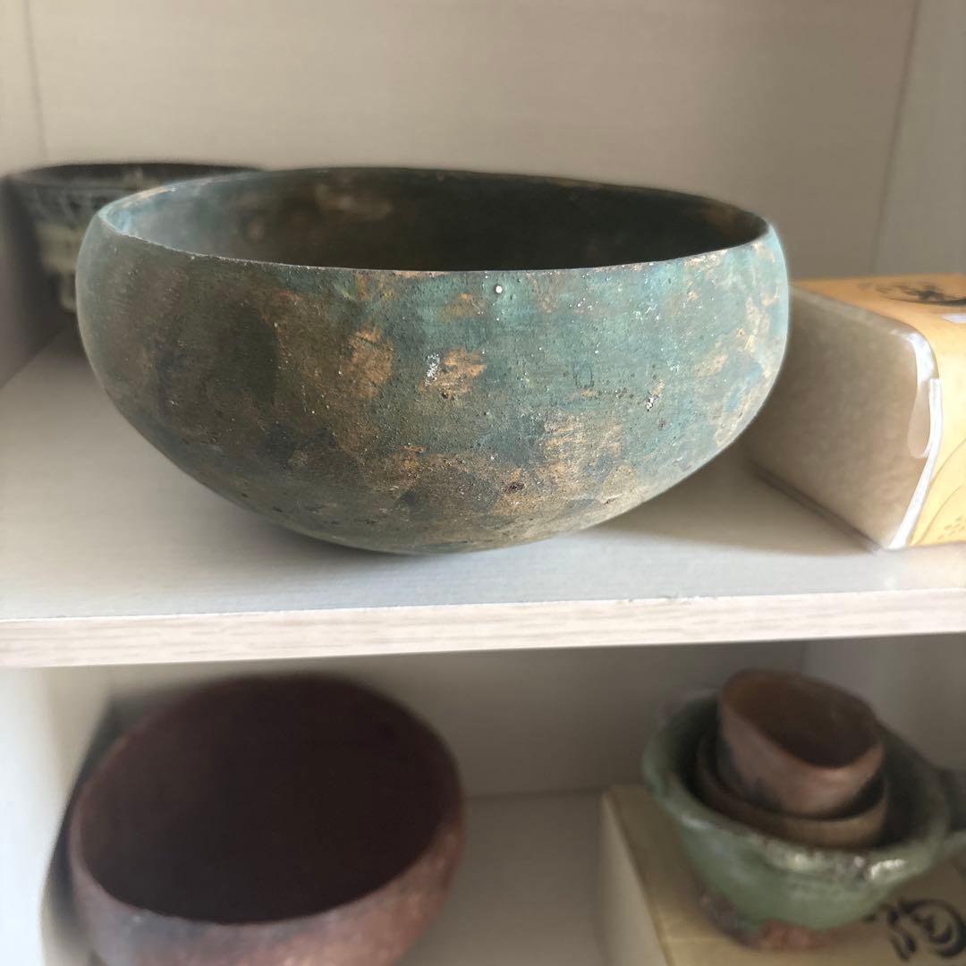 グリーン系陶器ボウル　水谷智美