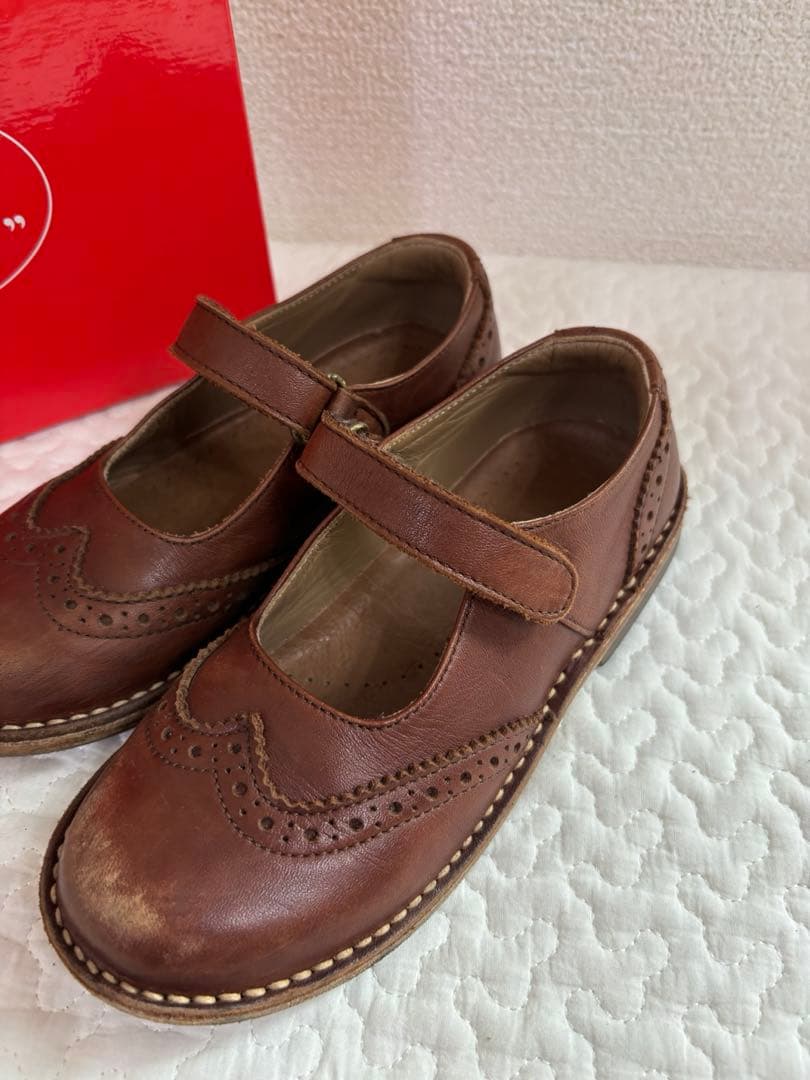 【値下げ】 エウレカ Eureka フラットシューズ 本革 18cm