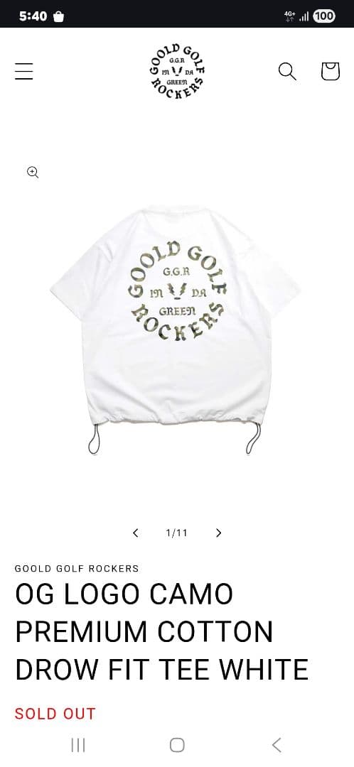 メンズウェア GOOLD GOLF ROCKERS OG LOGO CAMO TEE