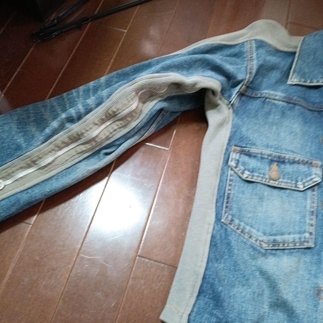 ミハラヤスヒロ 袖裏表にジップ・デニムジャケット 美品
