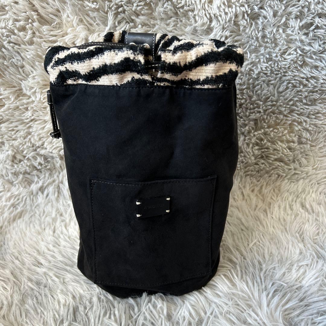 【未使用品】A VACATION BUCKET ZEBRAかごバッグ サファリ