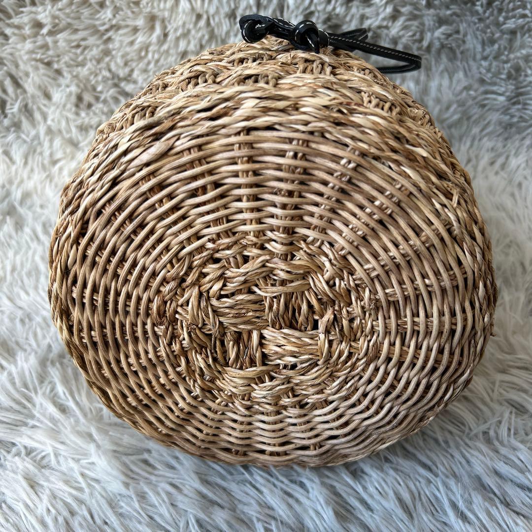 【未使用品】A VACATION BUCKET ZEBRAかごバッグ サファリ