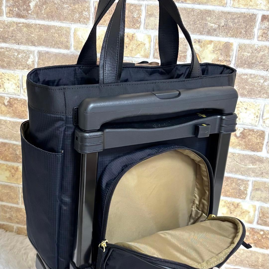 【美品】 スワニー ルバンド キャリーバッグ グログランリボン Mサイズ 4輪