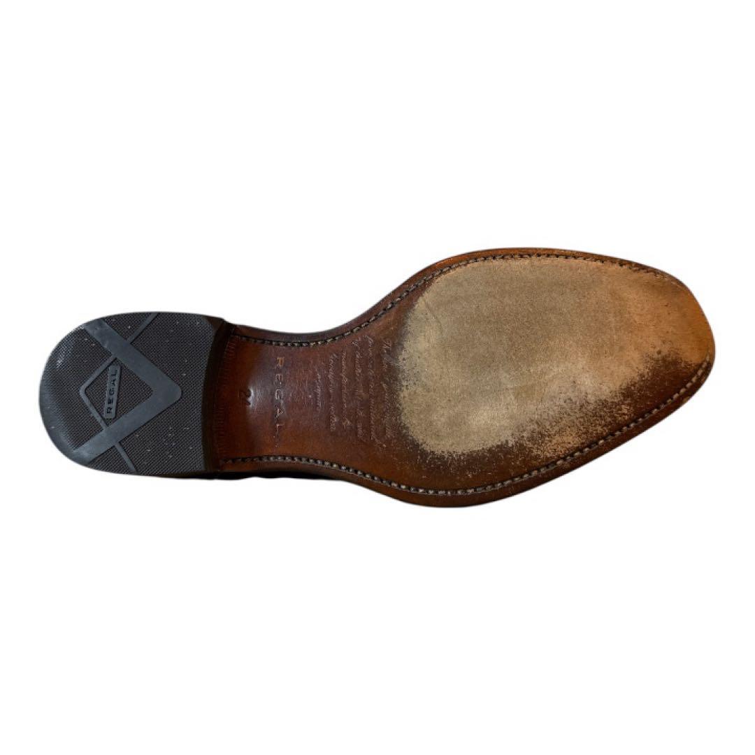 ゲリラセール❣️美品✨REGAL✨ストレートチップ✨01DR ブラック 24cm