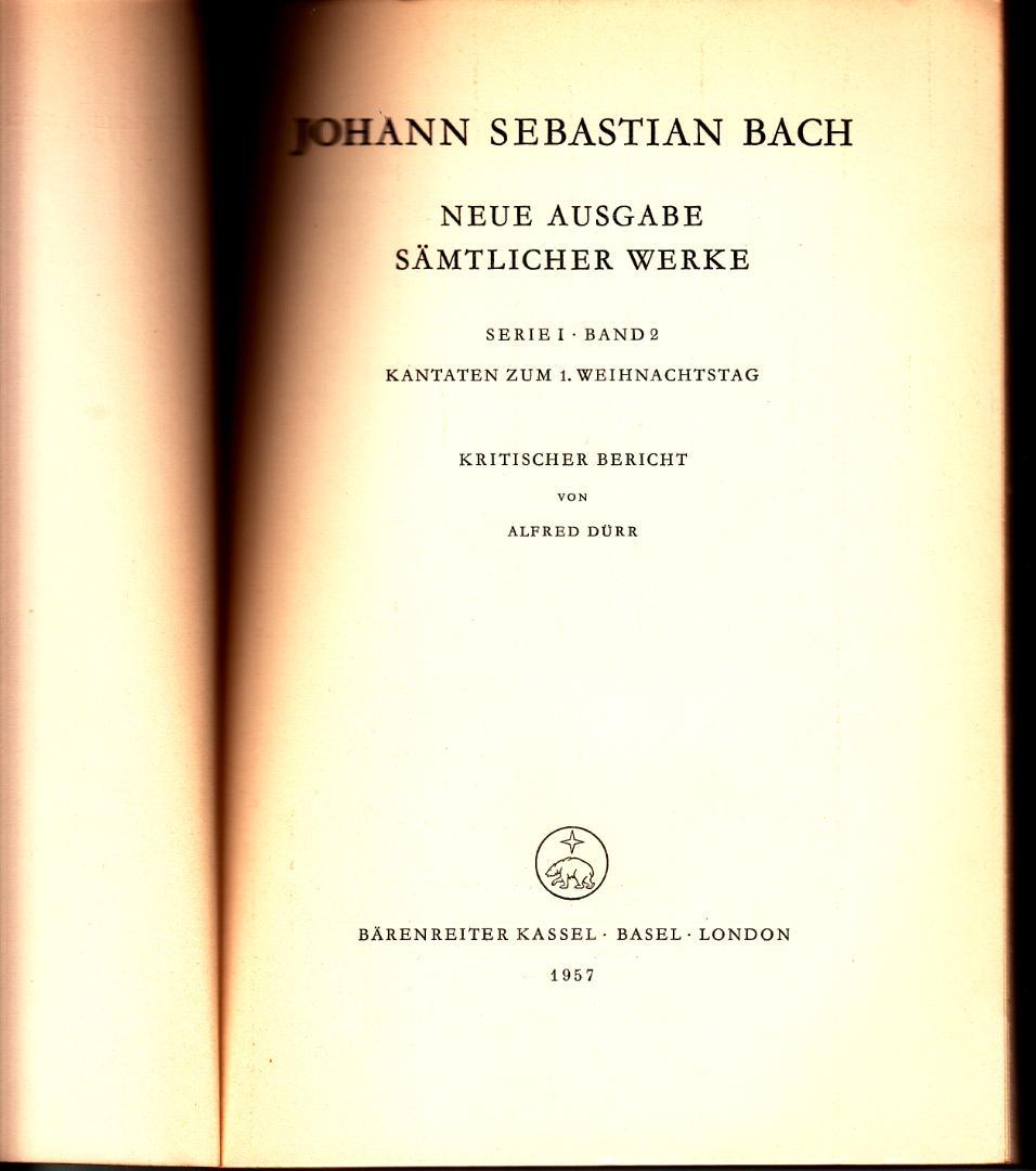 洋書独文 新バッハ全集 批判校訂報告書I/2:クリスマス第1日のためのカンタータ
