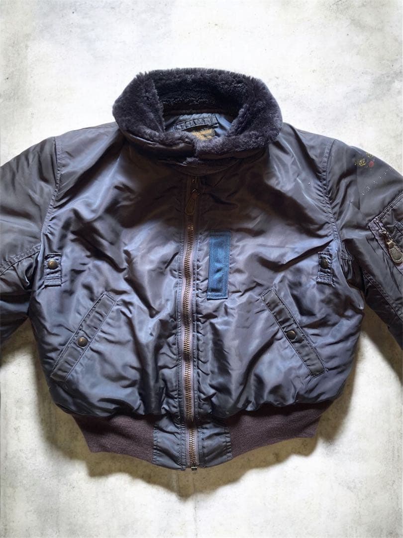 USA製 alpha B-15C フライトジャケット エアフォースブルー 38