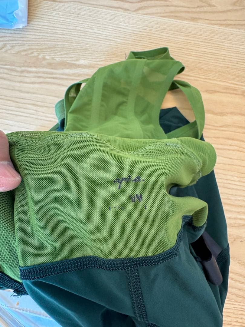 Rapha クラシックフライウェイトビブ M グリーン