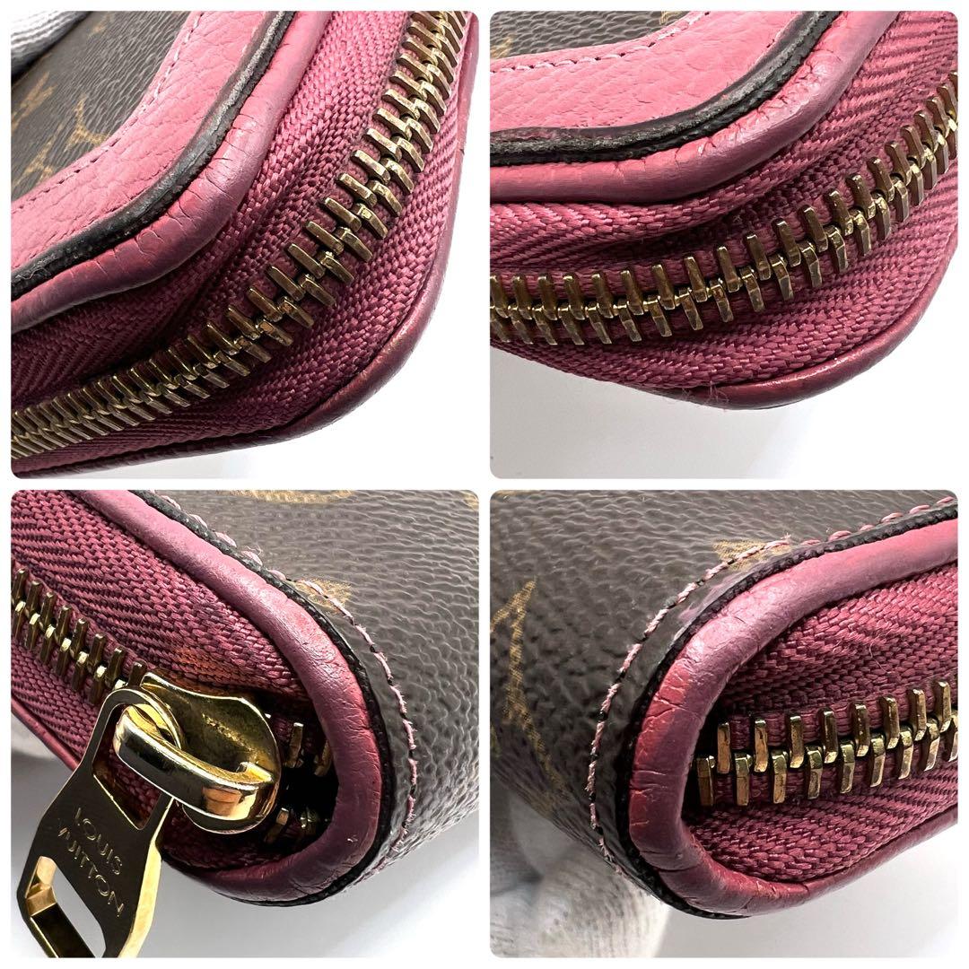ルイヴィトン モノグラム レティーロ ピンク ジッピーウォレット 長財布 ローズ