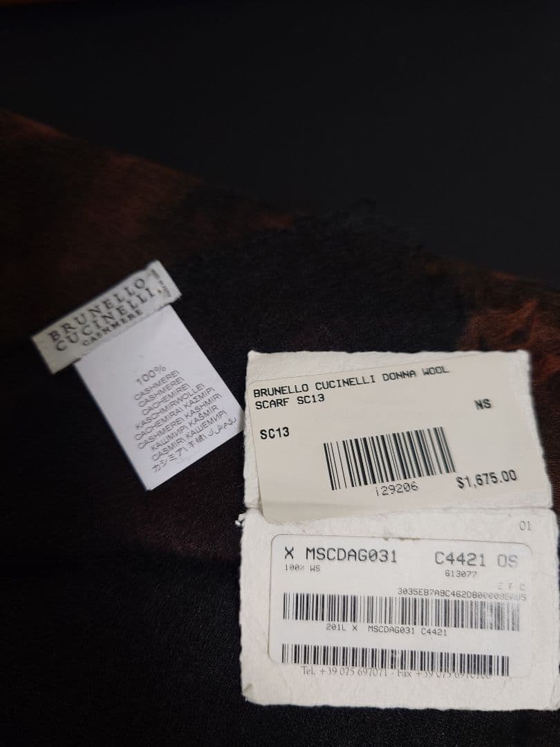 ブルネロ クチネリ　Brunello Cucinelli　ストール　カシミヤ