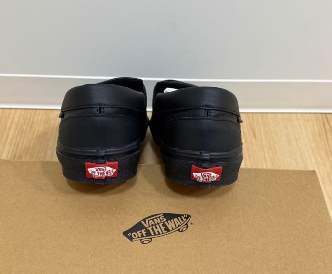 VANS レザー ローファー BLACK/BLACK V196CF 27.5