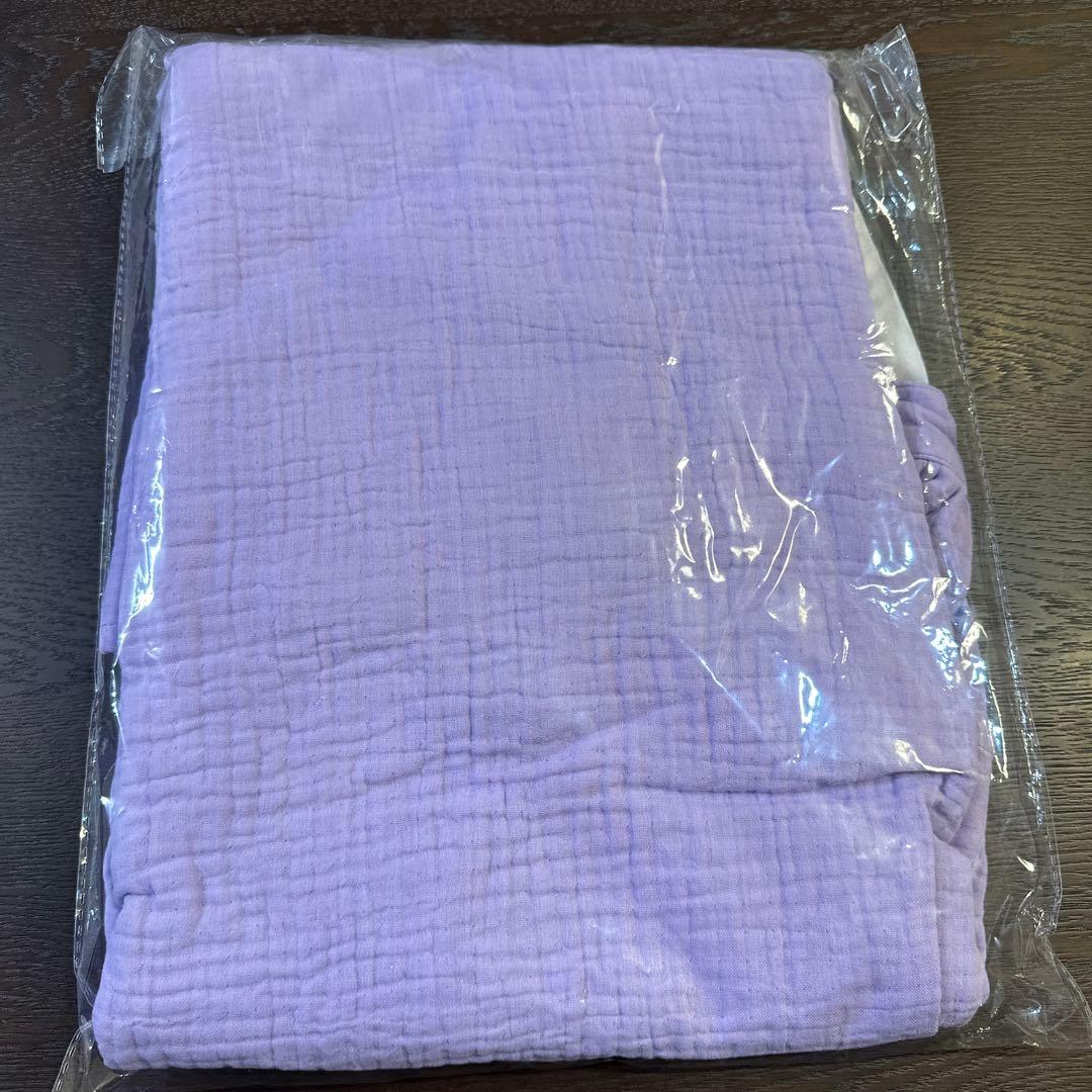 値下げ不可辻希美parsley コットンガーゼエプロンパープル