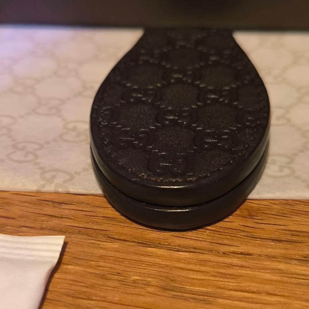 値下げ　美品　GUCCI　グッチ　マネークリップ　レザー