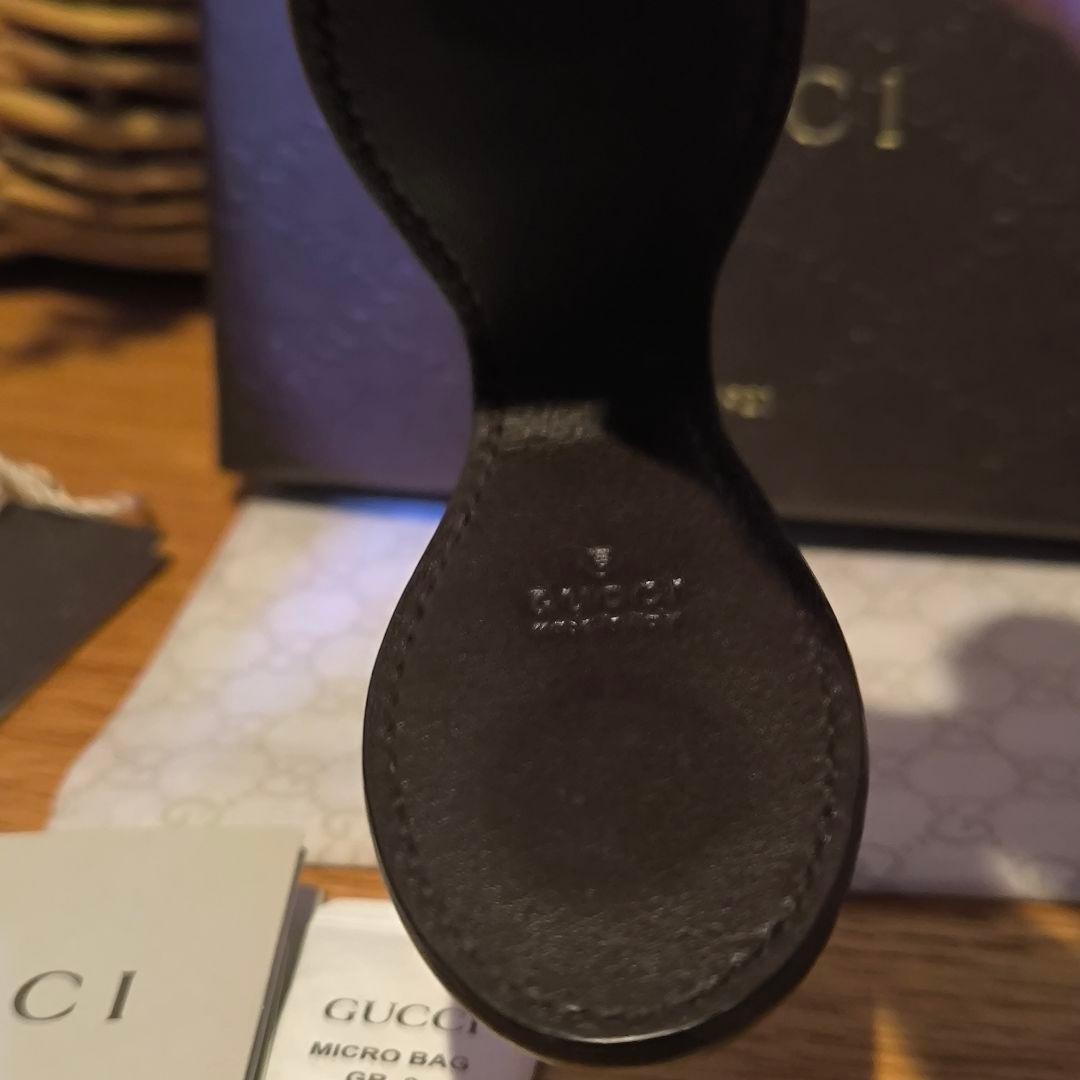 値下げ　美品　GUCCI　グッチ　マネークリップ　レザー