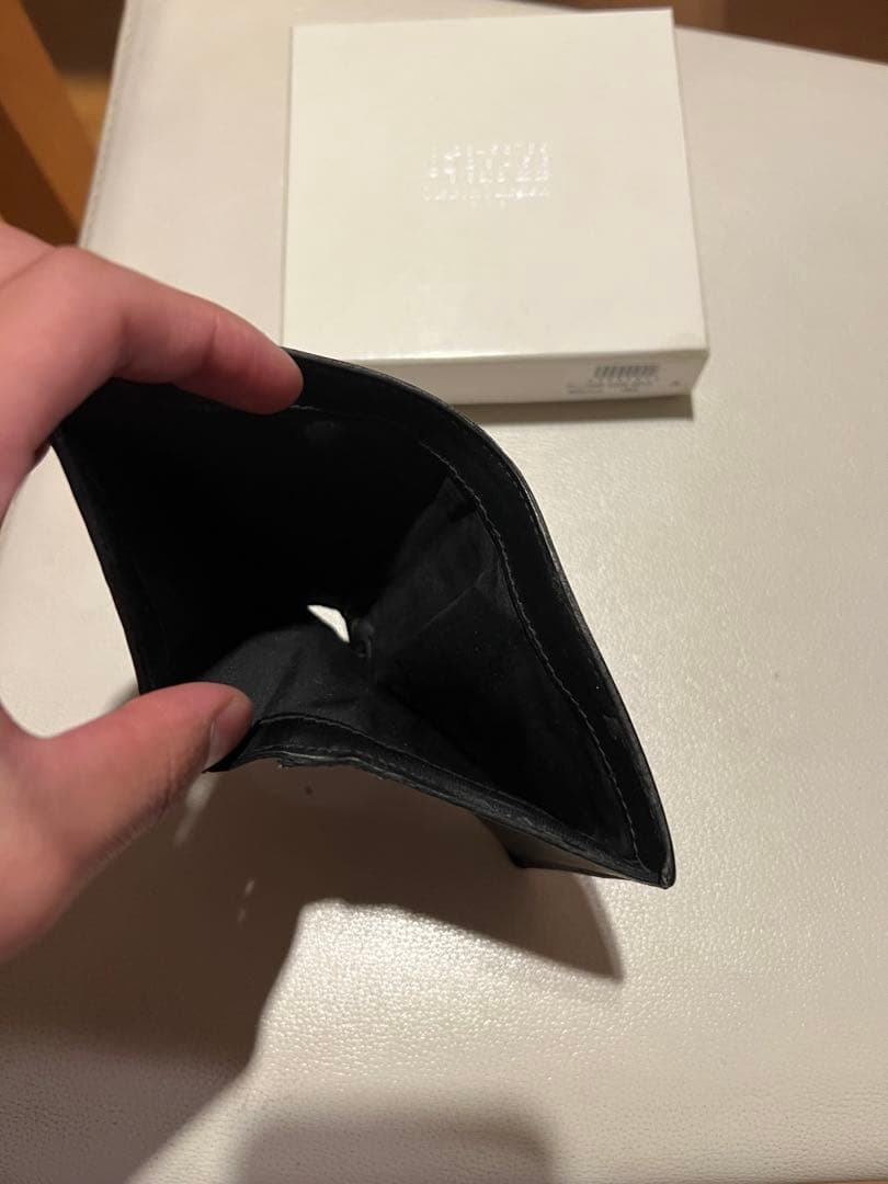 【美品】Maison Margiela メゾンマルジェラ　ブラック 二つ折り財布