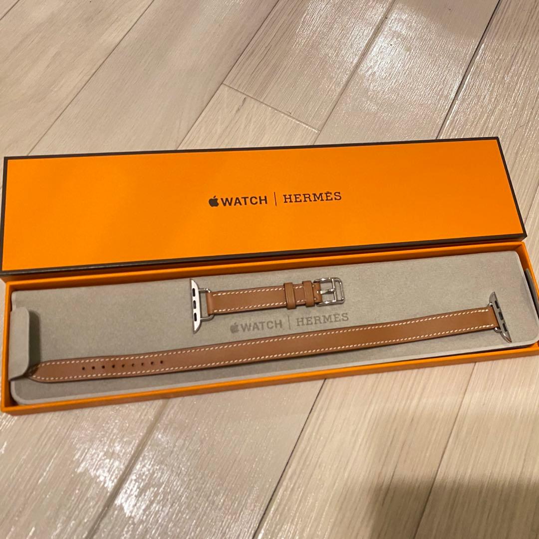 【新品未使用】　Apple Watch /エルメス/レザーゴールド二重巻