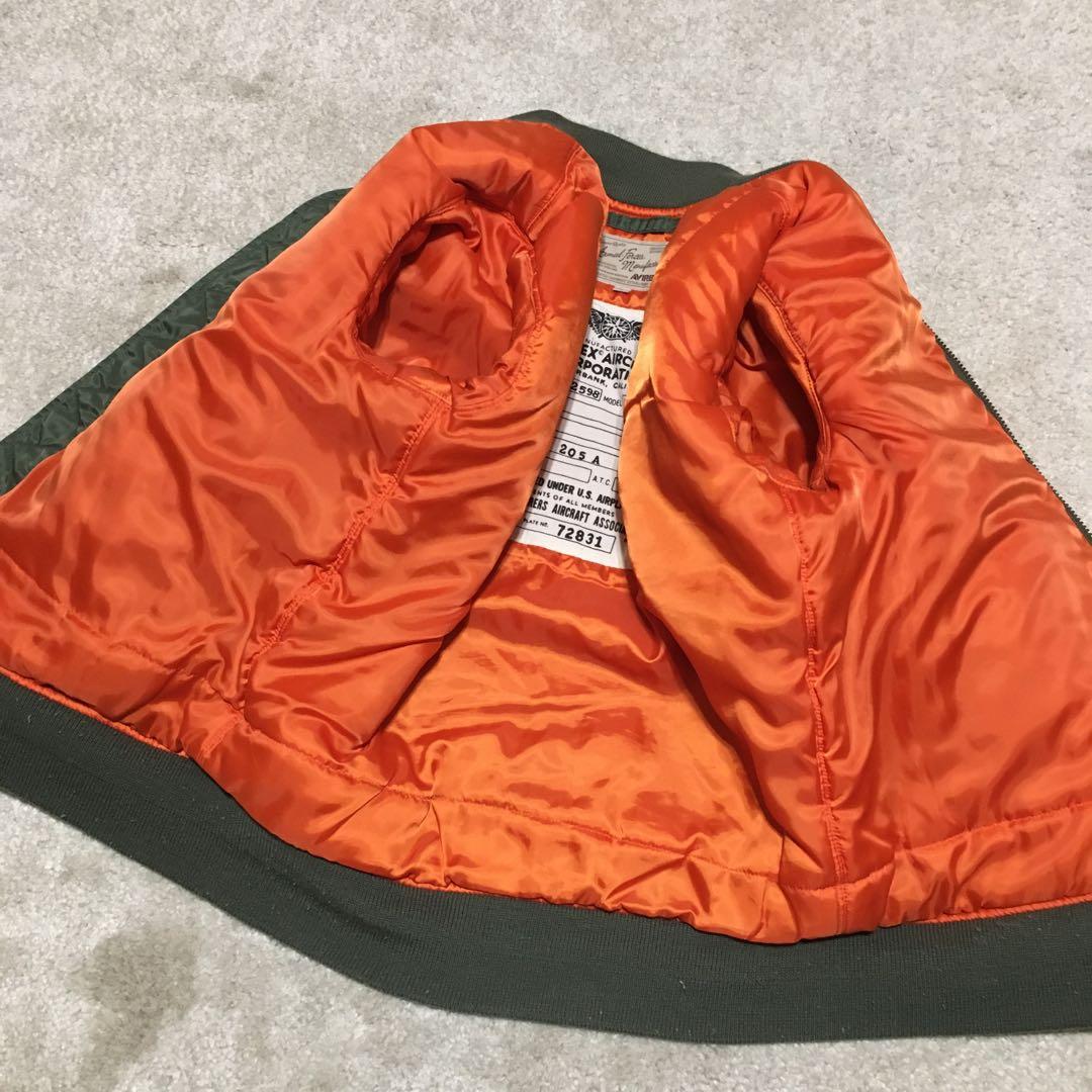 avirex ♫ MA-1 ワッペン XL カーキ フライトジャケット